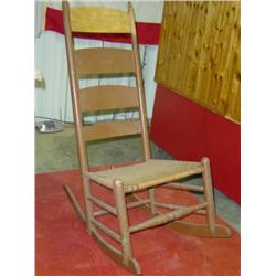 WATERFORD ROCKER; HAS BEEN PAINTED; SHOWS WEAR IN SEAT