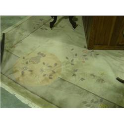 CHINESE WOOL ROOM RUG 9X11'6; HAND WOVEN