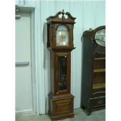 EMPEROR CLOCK CO. GRANDFATHER'S CLOCK; WESTERN GERMANY MARK ON FACE; CASE IS FAIR HOPE ALABAMA