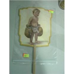 ADVERTISEMENT FAN FOR BARQ BOTTLING COMPANY