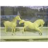 Image 1 : LOT OF 2 BREYER HORSES; WHITE; 1-HAS DAMAGE TO EAR