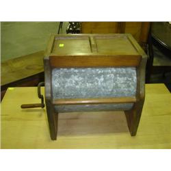BUTTER CHURN WITH WOODEN FRAME