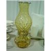 Image 1 : AMBER COIN GLASS OIL LAMP