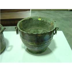 COPPER FLOWER POT; REPRODUCTION