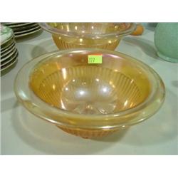 MARIGOLD CARNIVAL GLASS BOWL; 8 1/2