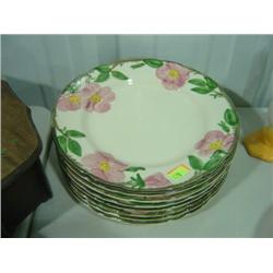 LOT OF 8 NEW FRANCISCAN 10 1/2 INCH DINNER PLATES