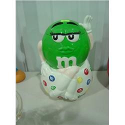NEW M&M GREEN COOKIE JAR