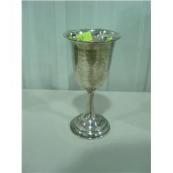 TROPHY CUP; STERLING BASE WEIGHTED; SILVER TOP