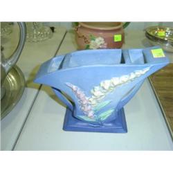 ROSEVILLE REPRODUCTION BLUE VASE #165-5 INCH