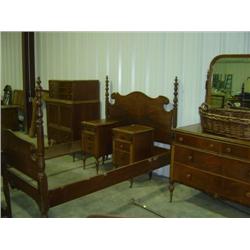 5-PC BEDROOM SUITE; SHOWS WEAR
