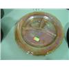 Image 1 : LOT OF 2 CARNIVAL GLASS 3 SECTION DINNER PLATES