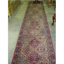 NEWER RED ORIENTAL STYLE RUNNER 2'10" X 15'2"