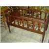 Image 1 : EARLY WOODEN BABY CRIB; FOLDS UP 51X32X35