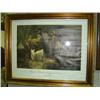 Image 1 : NEWER GUILTED FRAMED PRINT OF HARRIET TUBMAN'S UNDER GROUND RAILROAD; 32 1/2 X 27