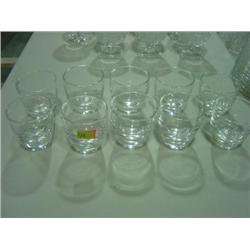 LOT OF 10 SIGNED STEUBEN GLASSES