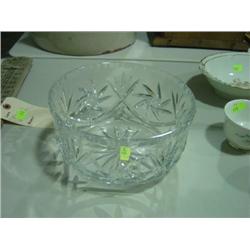 CUT GLASS 7 1/2" BOWL