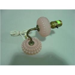 PINK GLASS WALL MOUNT LIGHT