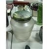 Image 1 : WIRE AND WOOD HANDLE GLASS JAR