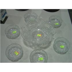 7-PC GLASS BERRY BOWL SET
