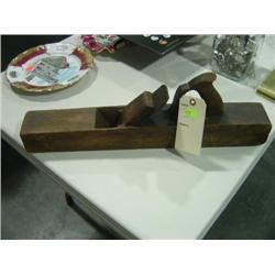 LARGE 22 INCH WOODEN PLANE; NO MARKS