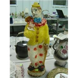 CHALK SAD FACE CLOWN; 24 INCHES; HAS CHIPS