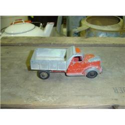 TOOTSIE TOY METAL DUMP TRUCK; PAINT IS WORN