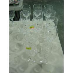 LOT OF 13 STEM GLASSWARE