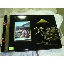 ORIENTAL COVERED MUSIC BOX SCRAP BOOK