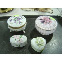 LOT OF 4 RING DISHES 2-MARKED LEFTON