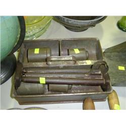 CANDLE MOLD AND TIN TRAYS
