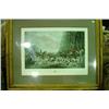 Image 1 : FRAMED FOX HUNT PRINT
