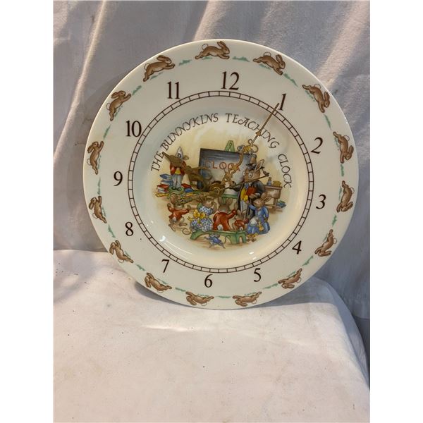 The Bunnykins teaching  clock