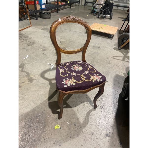 Victorian balloon back chair