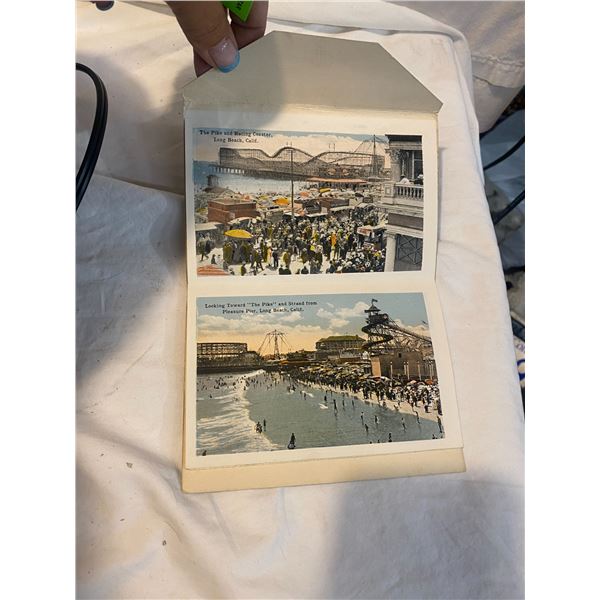 Vintage Long Beach California panoramic folder