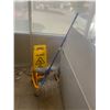 Image 1 : Mop bucket, sign and mop