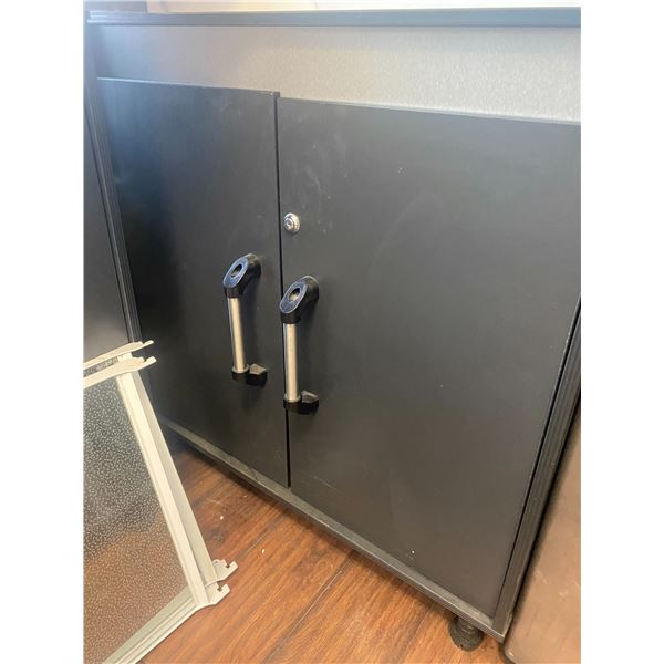 Cabinet 31" wide 20" deep 33" tall with keys