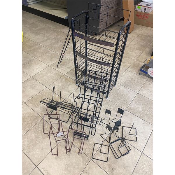 Display shelf and hanging racks