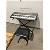 Image 1 : Casio keyboard stand and bench no power cord