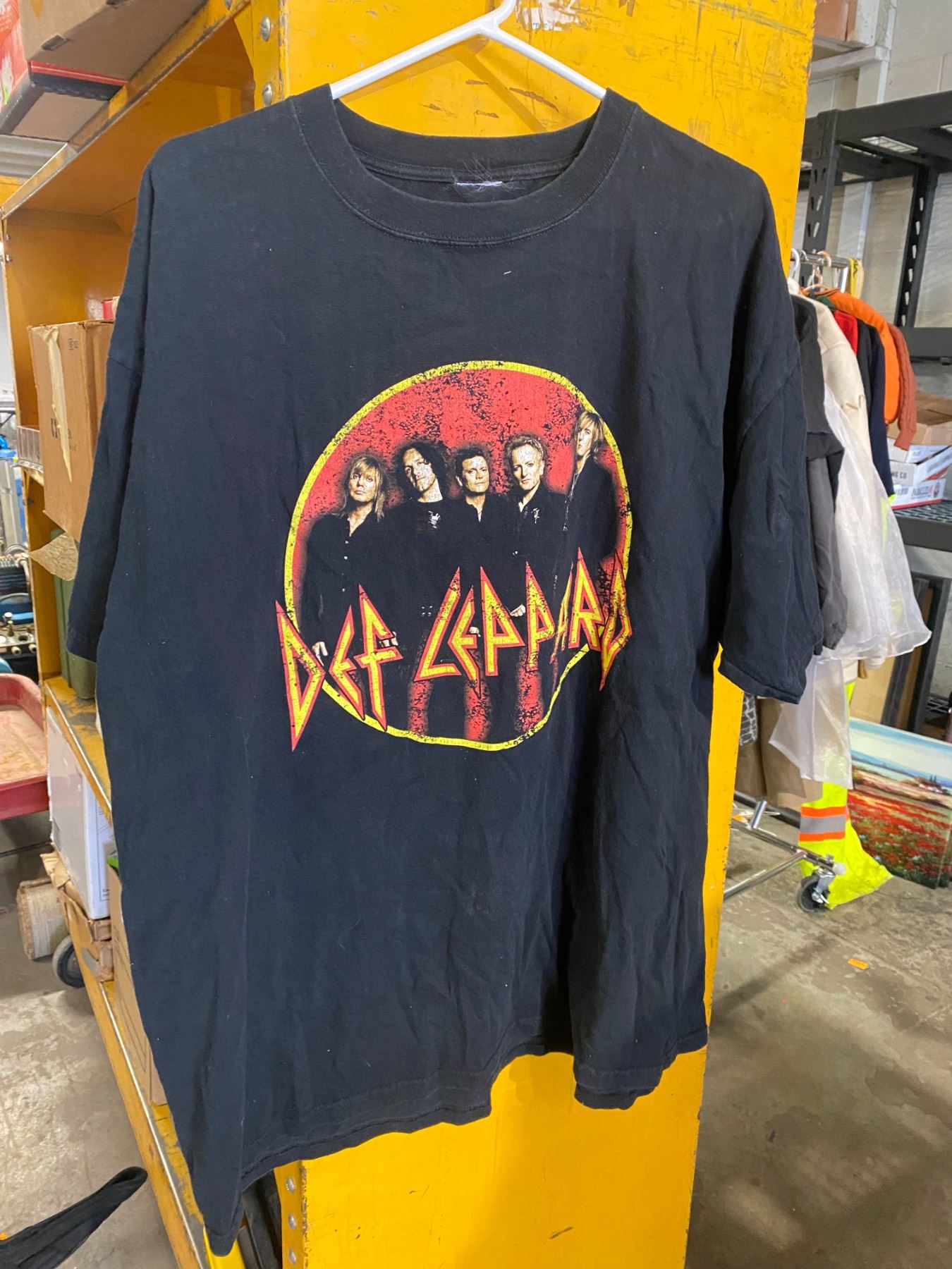 Def Leppard T-Shirt Ufficiale Tour 2023 - Maglietta Unisex Con Band Logo, Colore Nero, Nuovo Prodotto Ufficiale