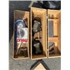 Image 1 : Wood toolbox and contents