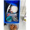 Image 2 : Kitchen items with folding crate  and bbq set