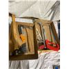 Image 1 : Saws and axes etc