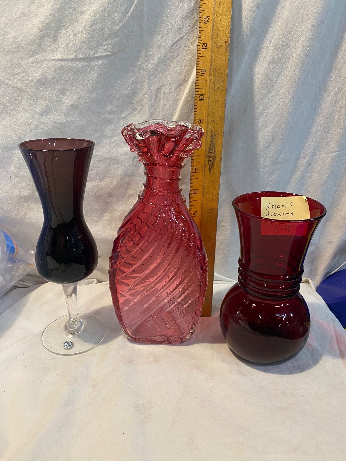 Collectible ruby glassware