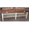 Image 1 : POWERED WOOD WORKBENCH WITH VICE ATTACHED AND