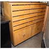 Image 1 : MULTIDRAWER WOODEN CABINET WITH CONTENTS