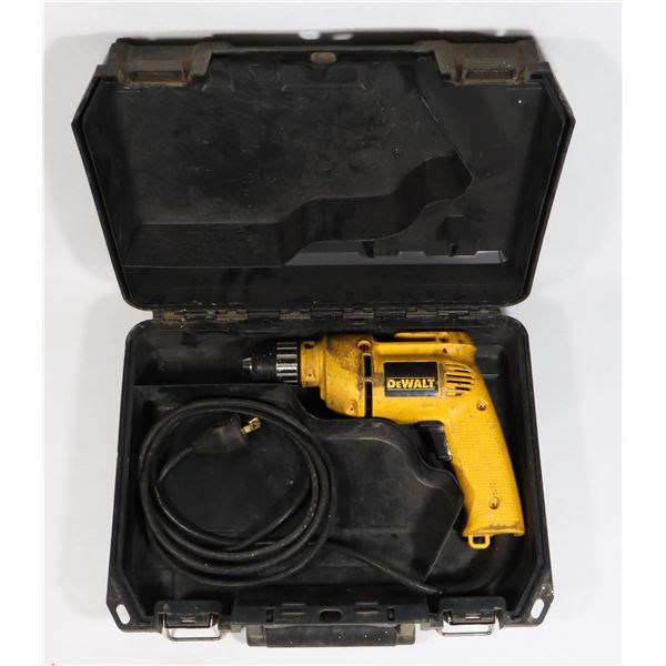 DEWALT MODEL DW106 CORDED DRILL IN CASE