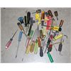 Image 1 : PAIL OF ASSORTED TOOLS, MOSTLY SCREWDRIVERS