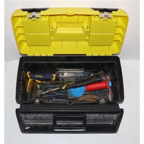 STANLEY 19  TOOL BOX WITH CONTENTS INCLUDING