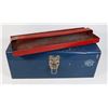 Image 1 : BLUE METAL TOOL BOX WITH RED METAL TRAY