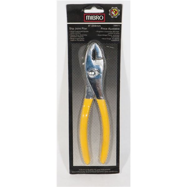 NEW MIBRO 8  SLIP JOINT PLIER